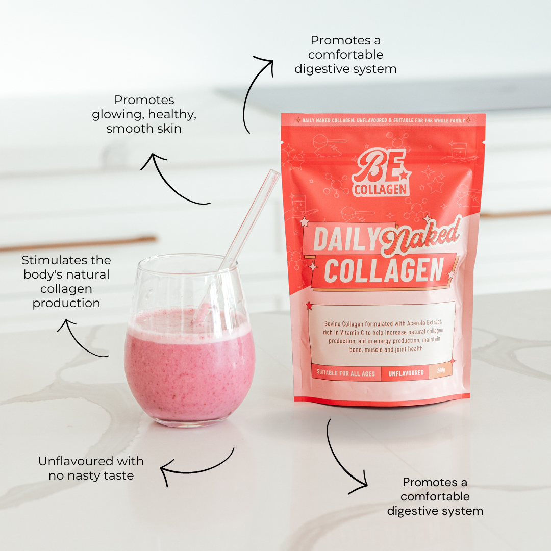 Daily natural collagen protein supplement benefits